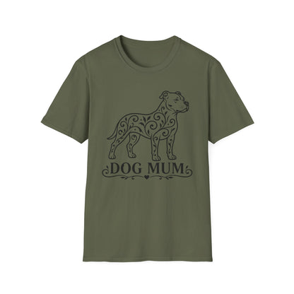 Pitbull Floral Pattern T-Shirt
