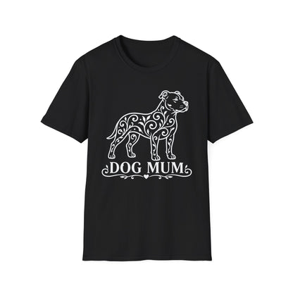 Pitbull Floral Pattern T-Shirt