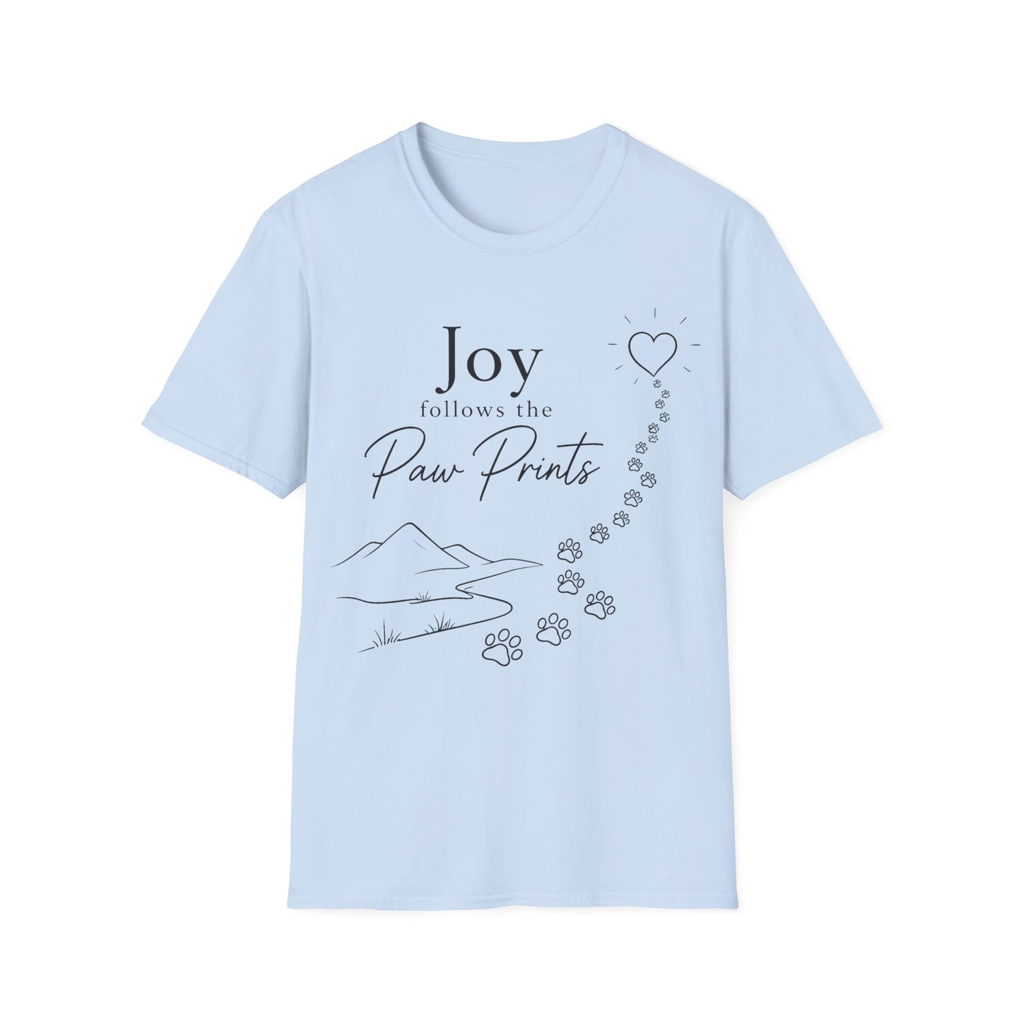 Joy Follows Pawprints T-Shirt