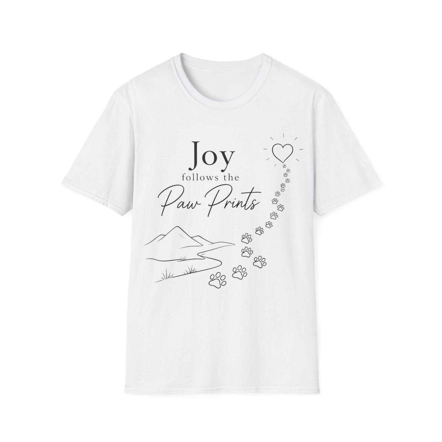 Joy Follows Pawprints T-Shirt