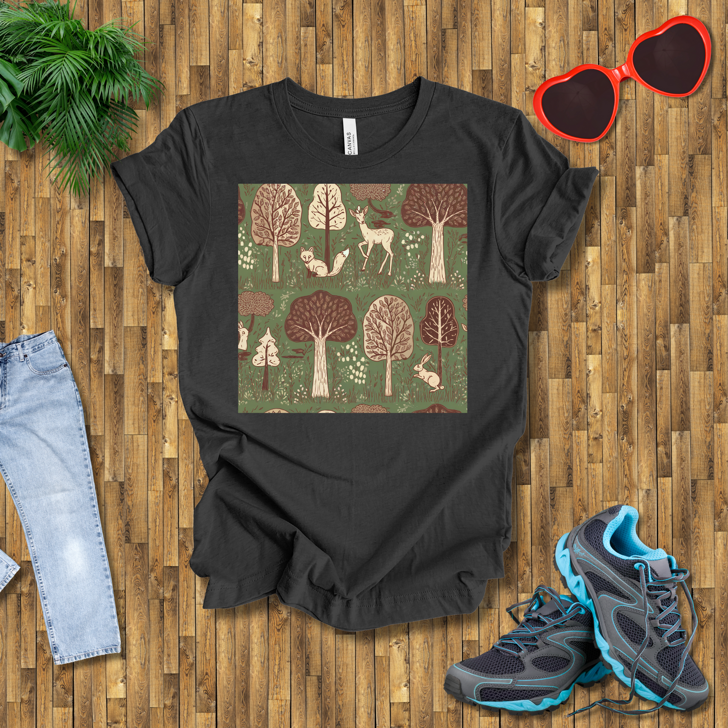 Trees and animals in natural setting T-Shirt