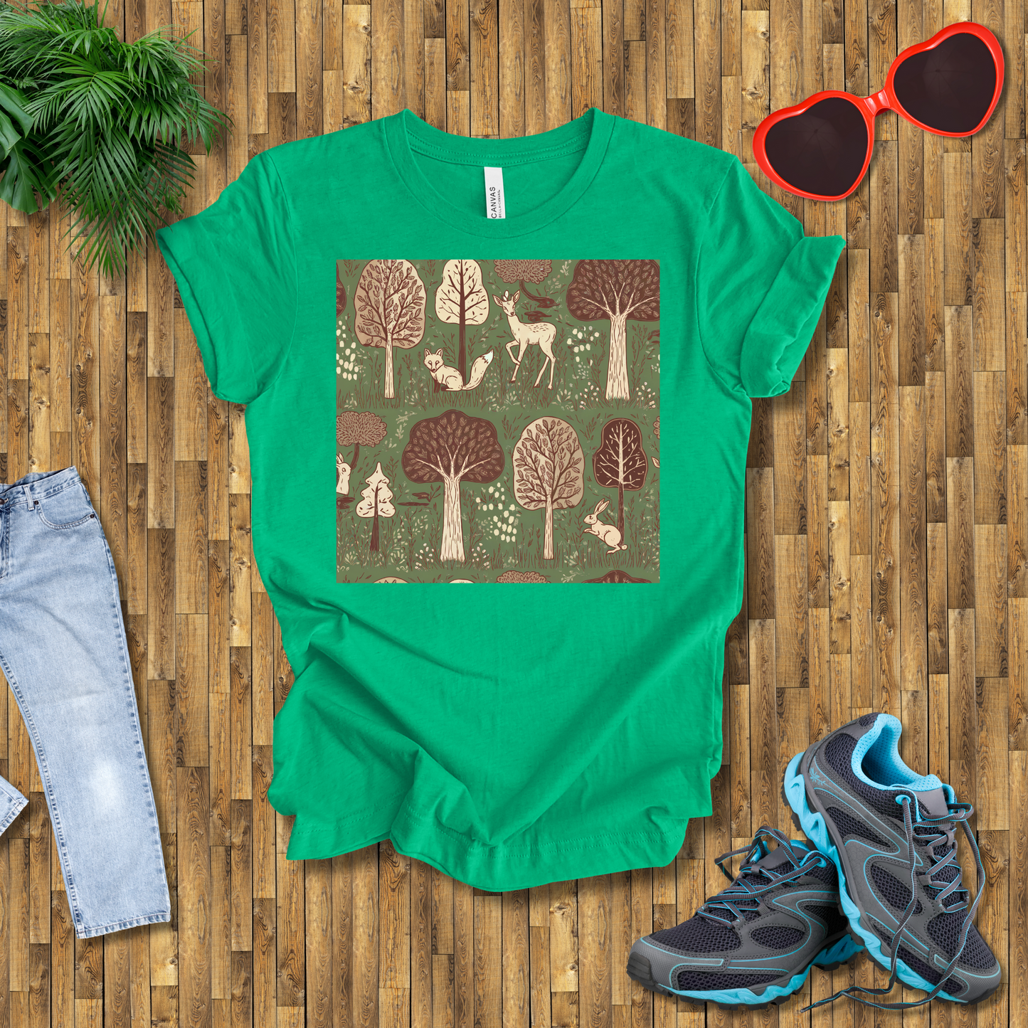 Trees and animals in natural setting T-Shirt