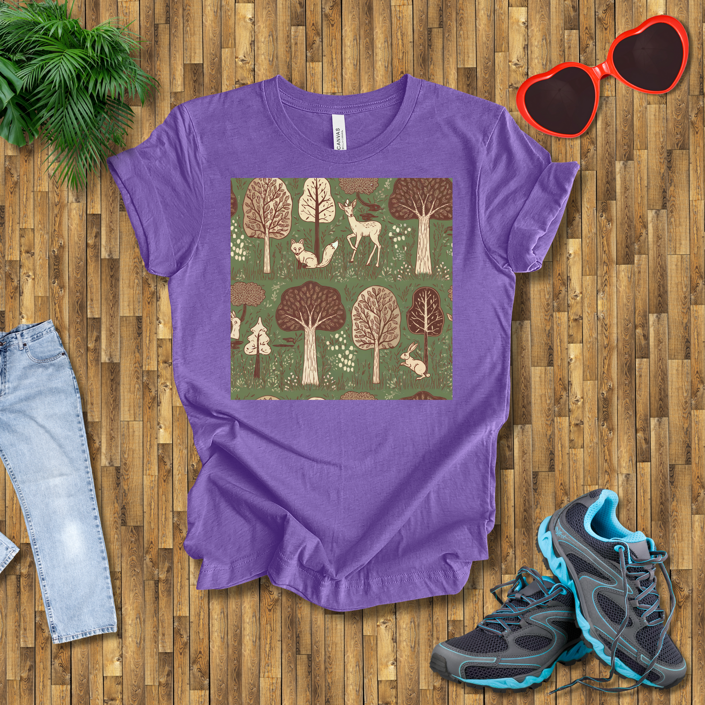 Trees and animals in natural setting T-Shirt