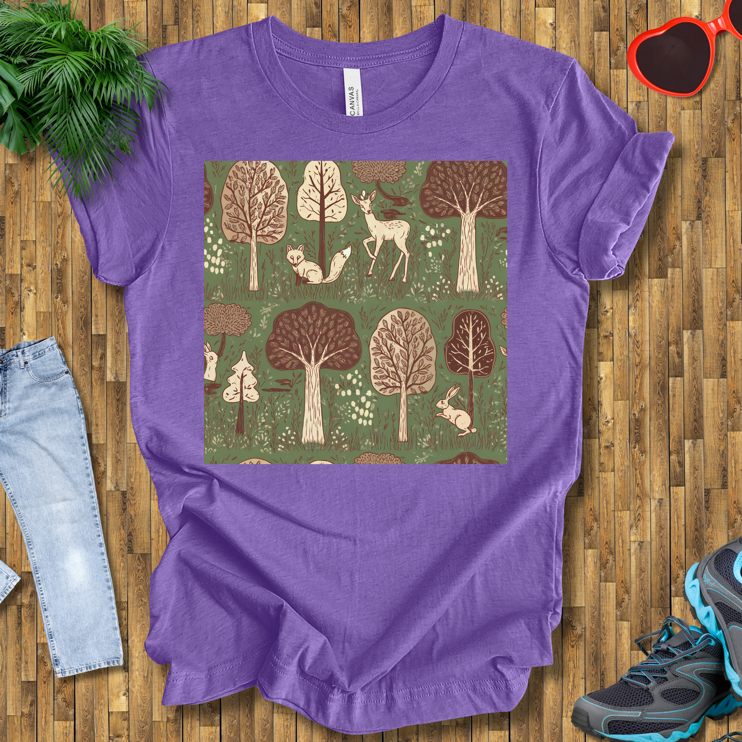 Trees and animals in natural setting T-Shirt