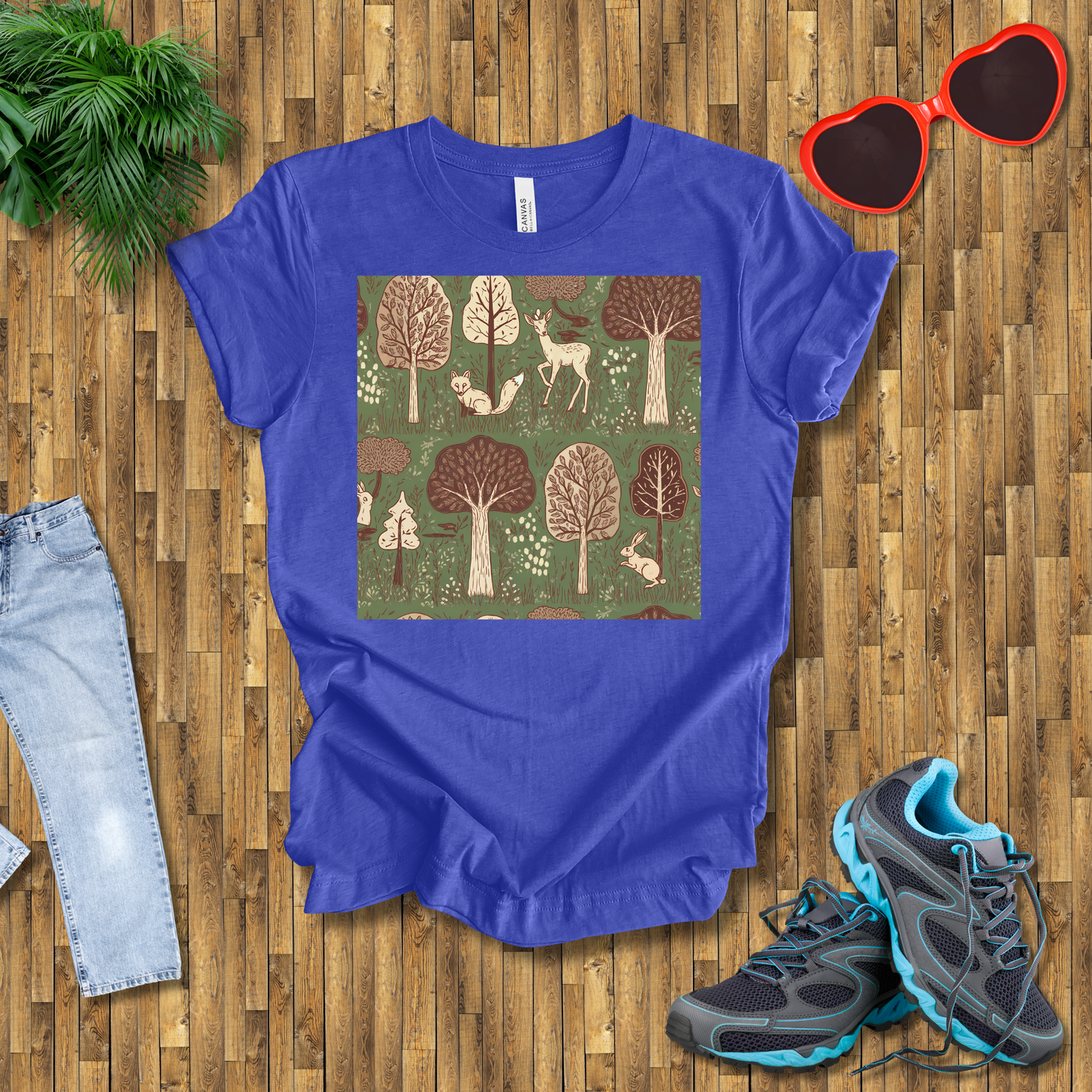 Trees and animals in natural setting T-Shirt