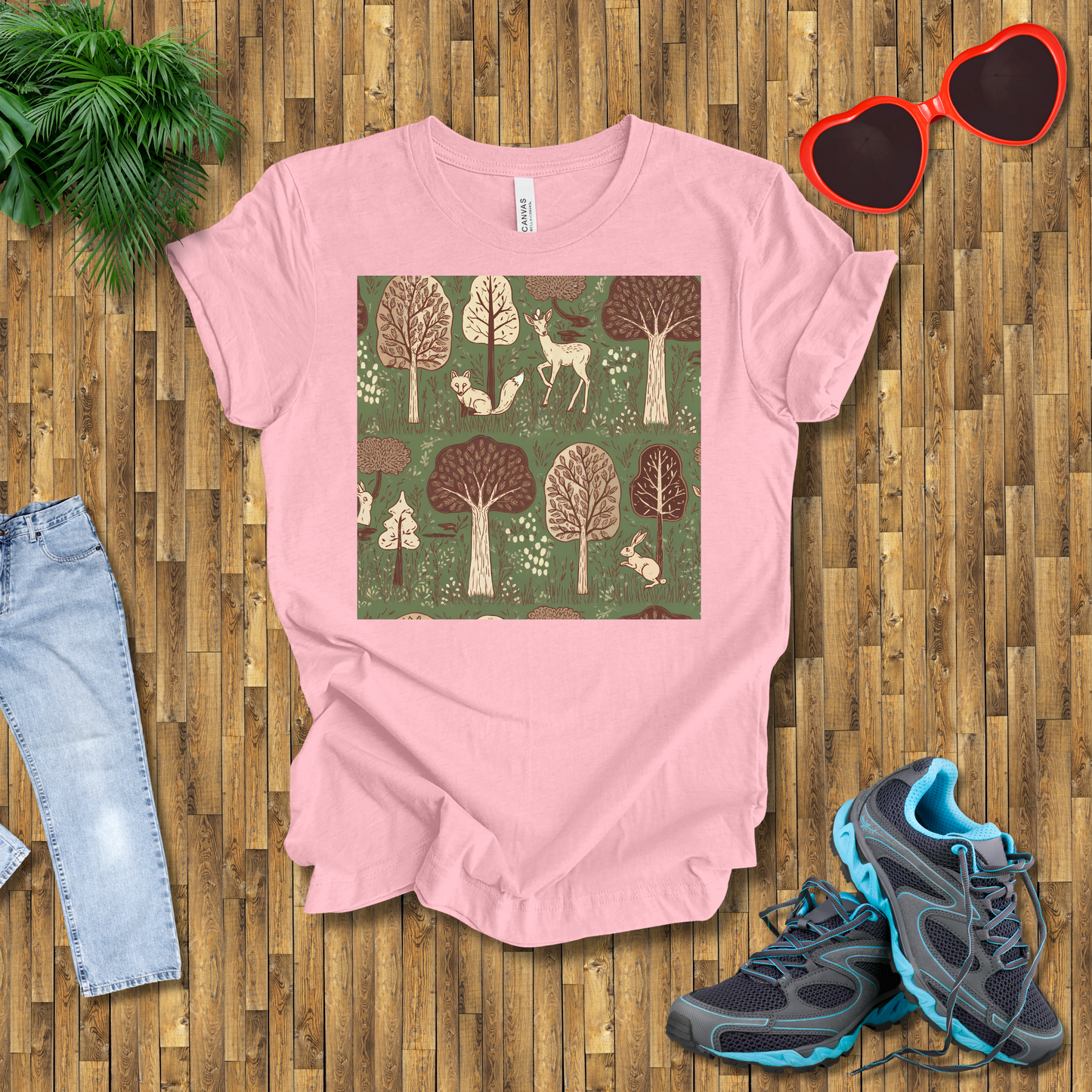 Trees and animals in natural setting T-Shirt