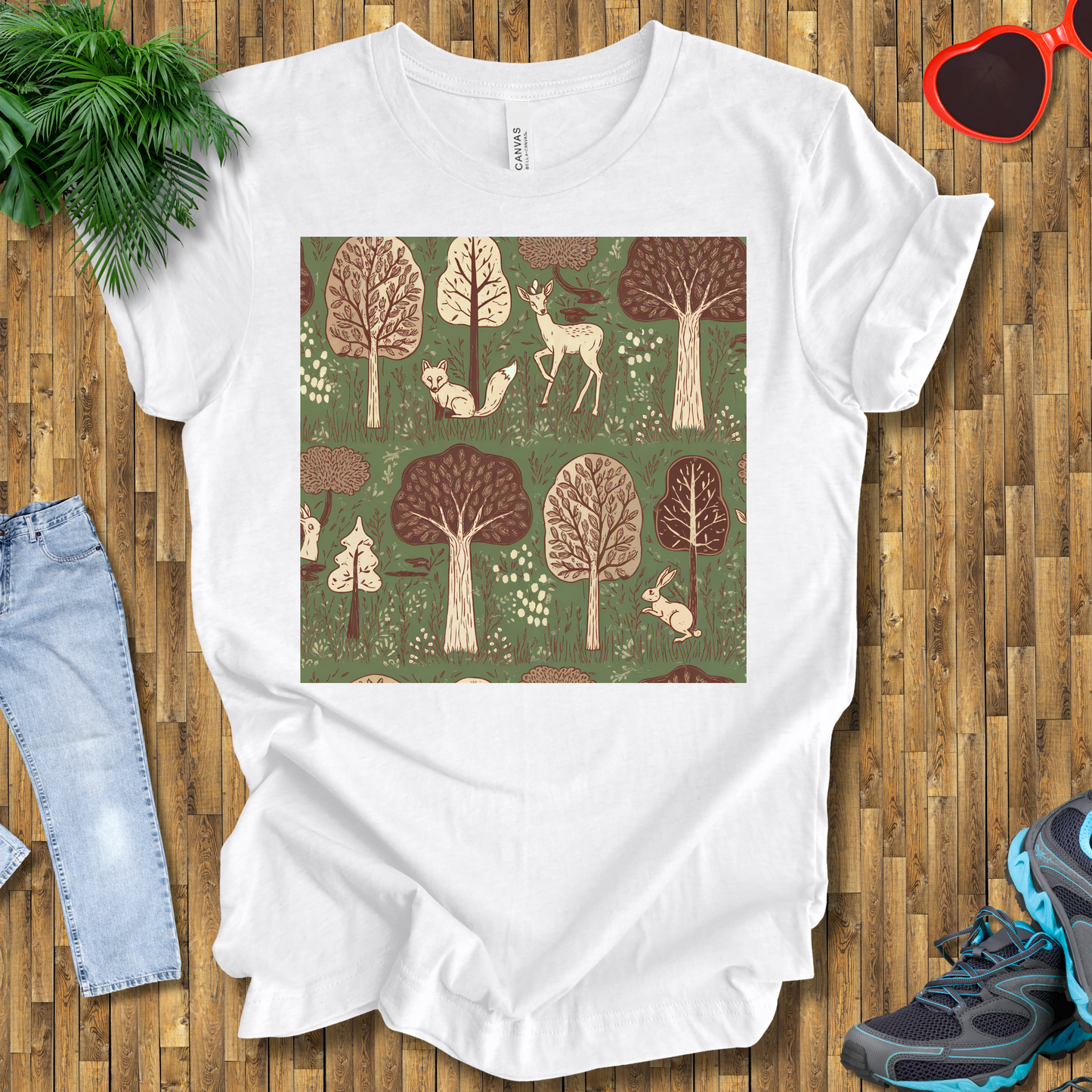 Trees and animals in natural setting T-Shirt