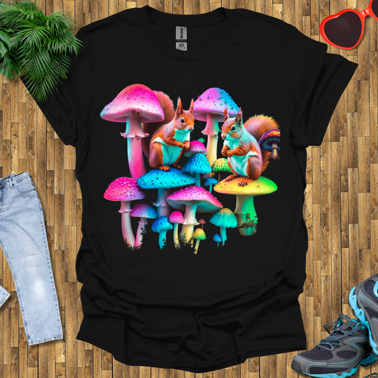 Mushroom umbrella for squirrels T-Shirt