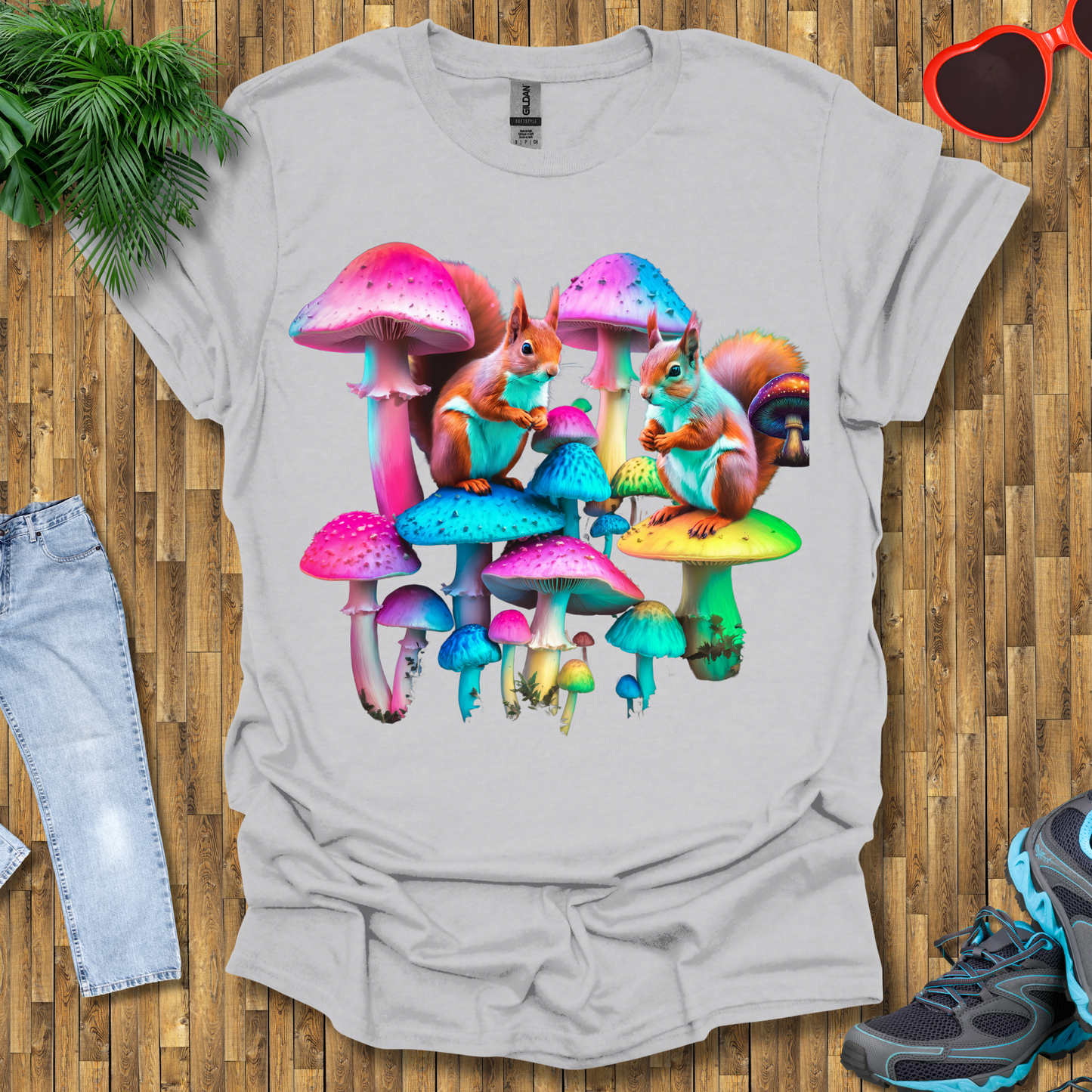 Mushroom umbrella for squirrels T-Shirt