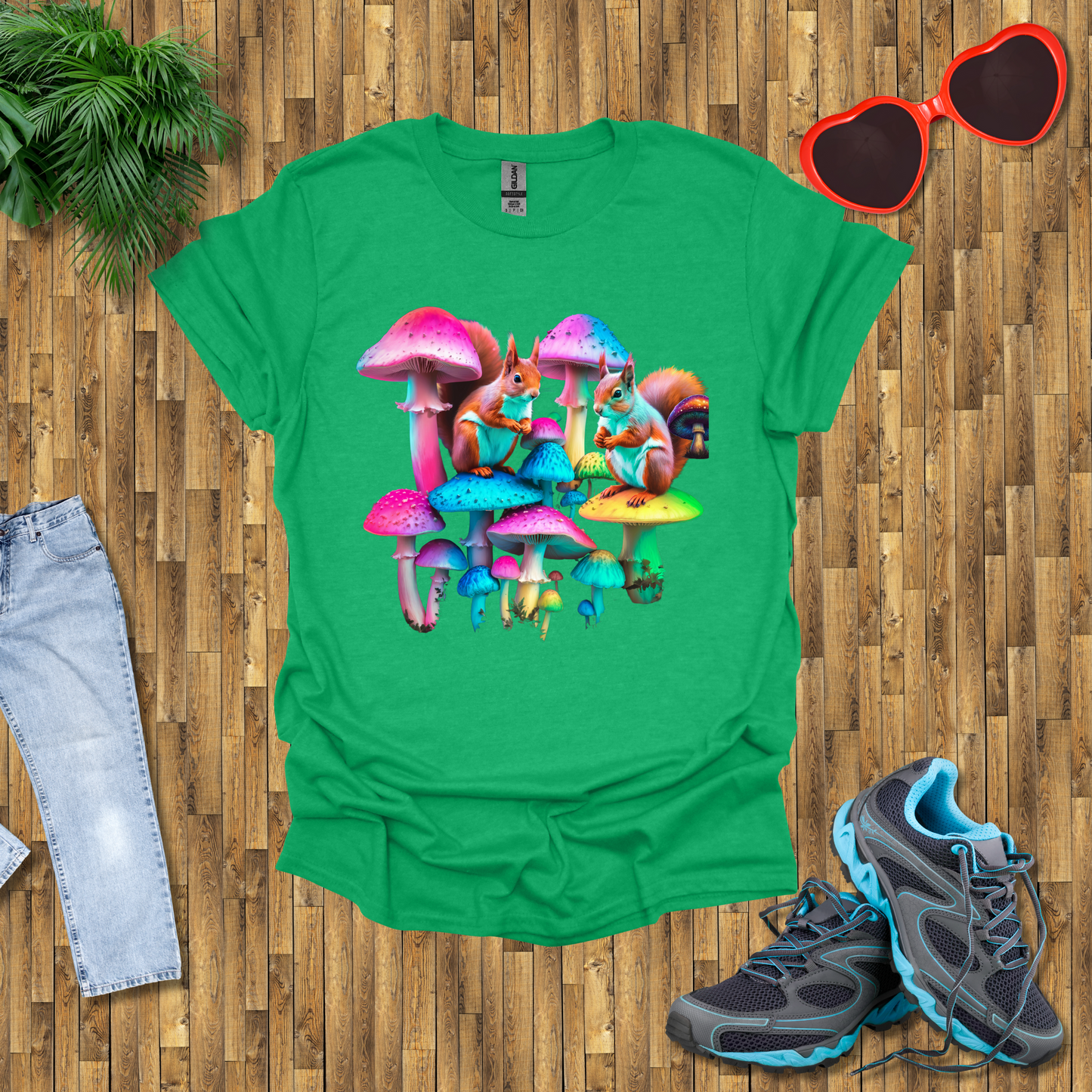 Mushroom umbrella for squirrels T-Shirt