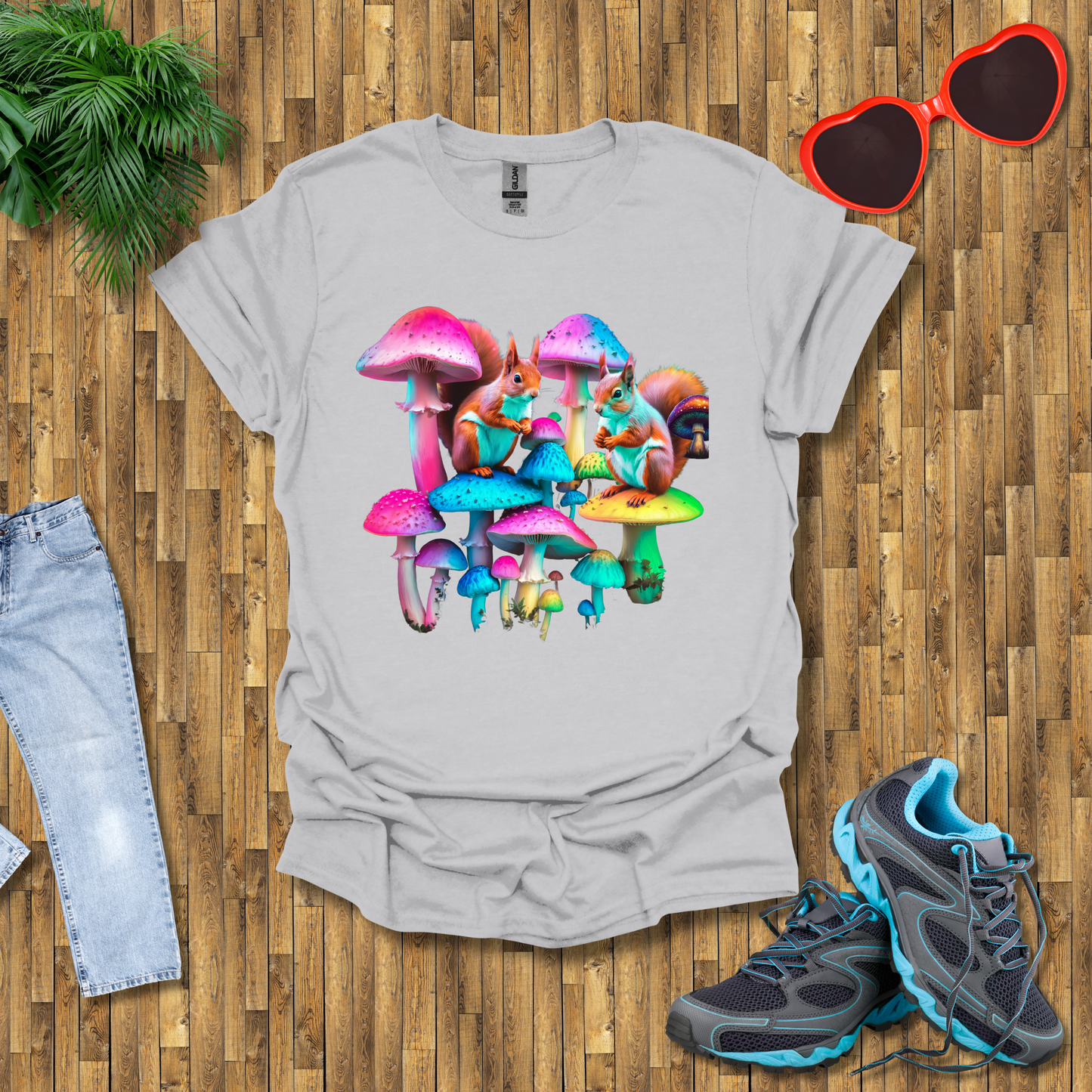 Mushroom umbrella for squirrels T-Shirt