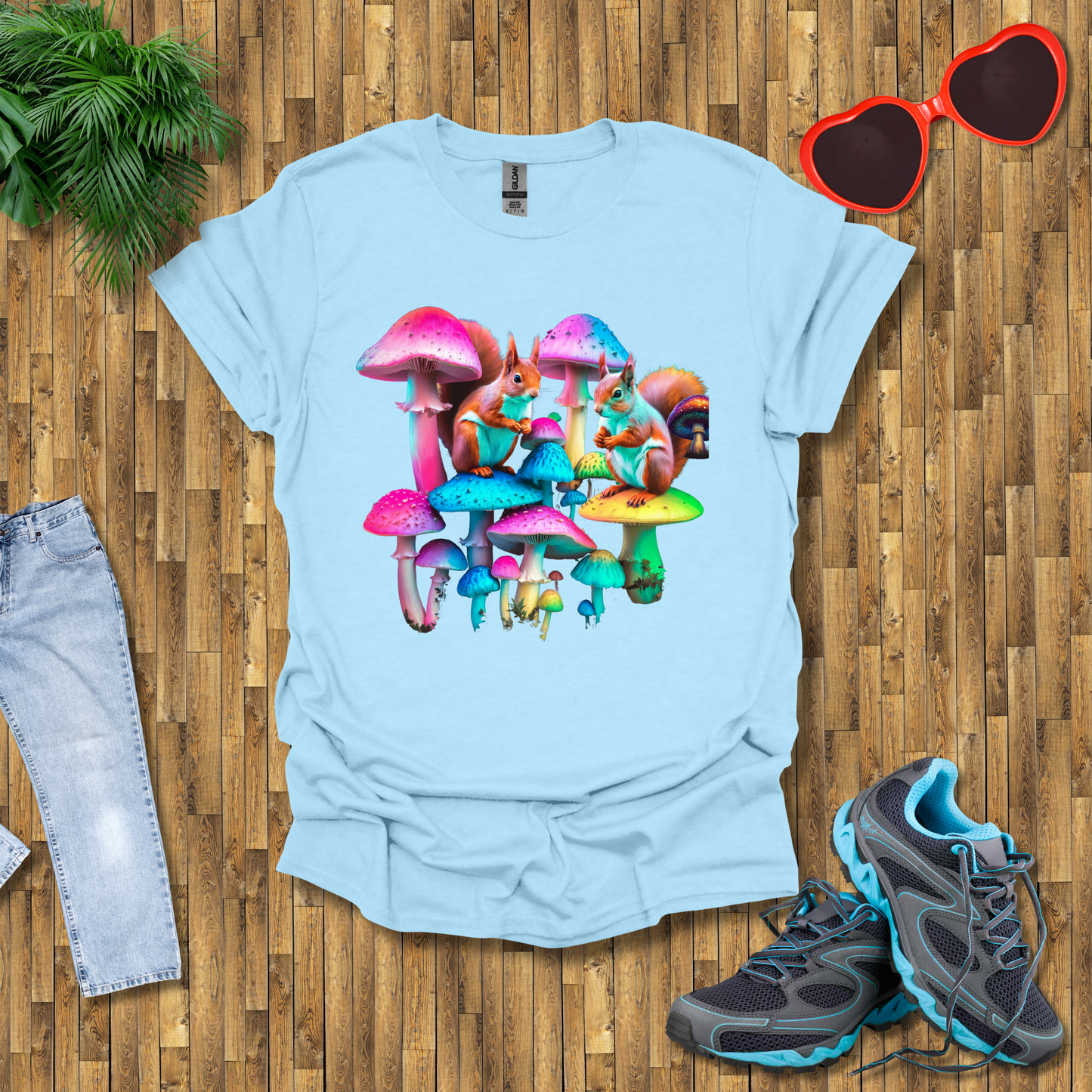 Mushroom umbrella for squirrels T-Shirt
