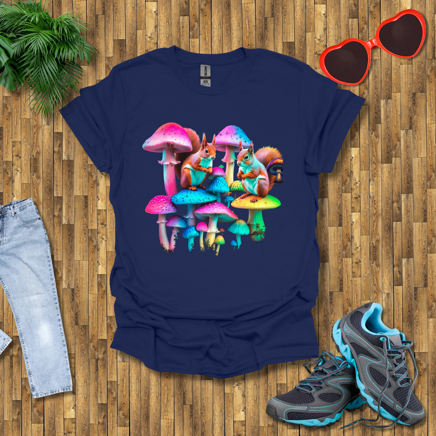 Mushroom umbrella for squirrels T-Shirt