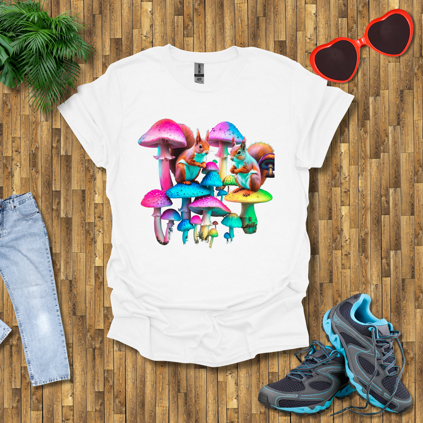 Mushroom umbrella for squirrels T-Shirt