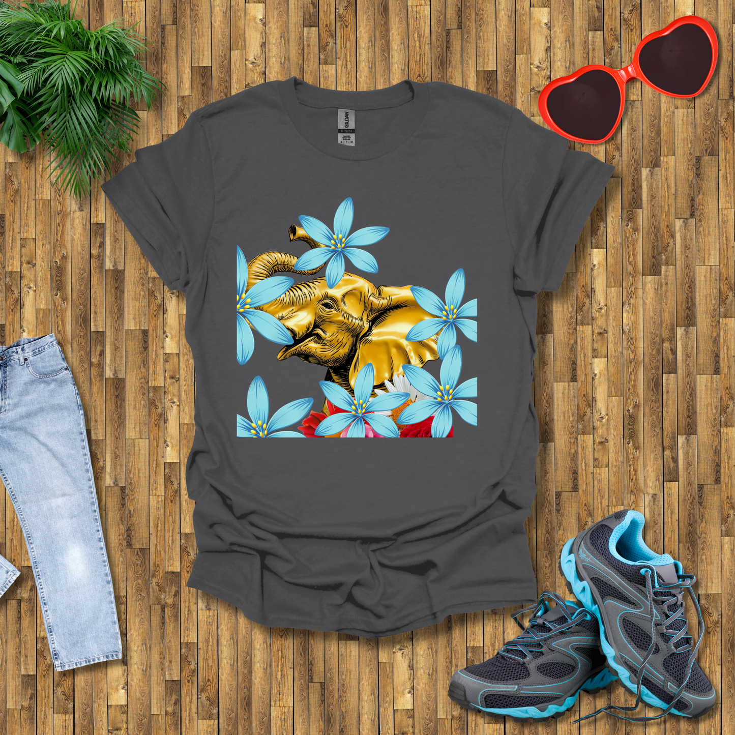 Artistic elephant head T-Shirt