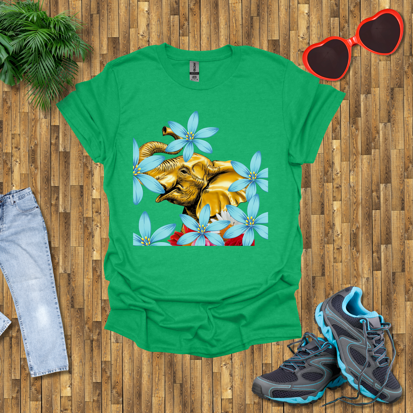 Artistic elephant head T-Shirt