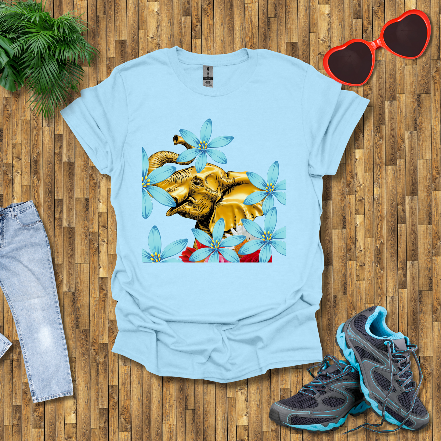 Artistic elephant head T-Shirt