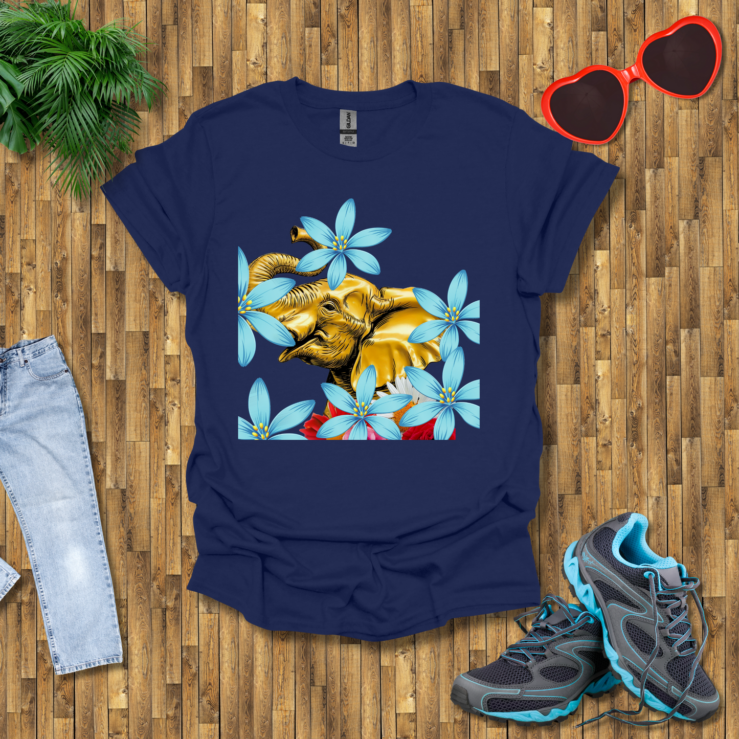 Artistic elephant head T-Shirt