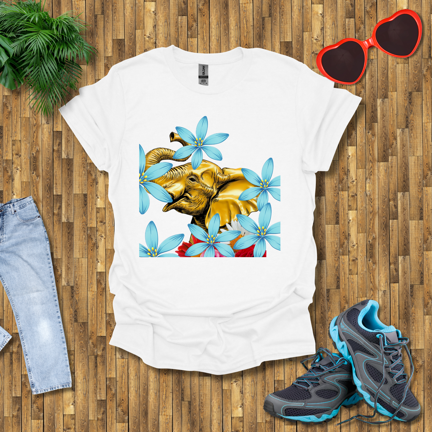 Artistic elephant head T-Shirt