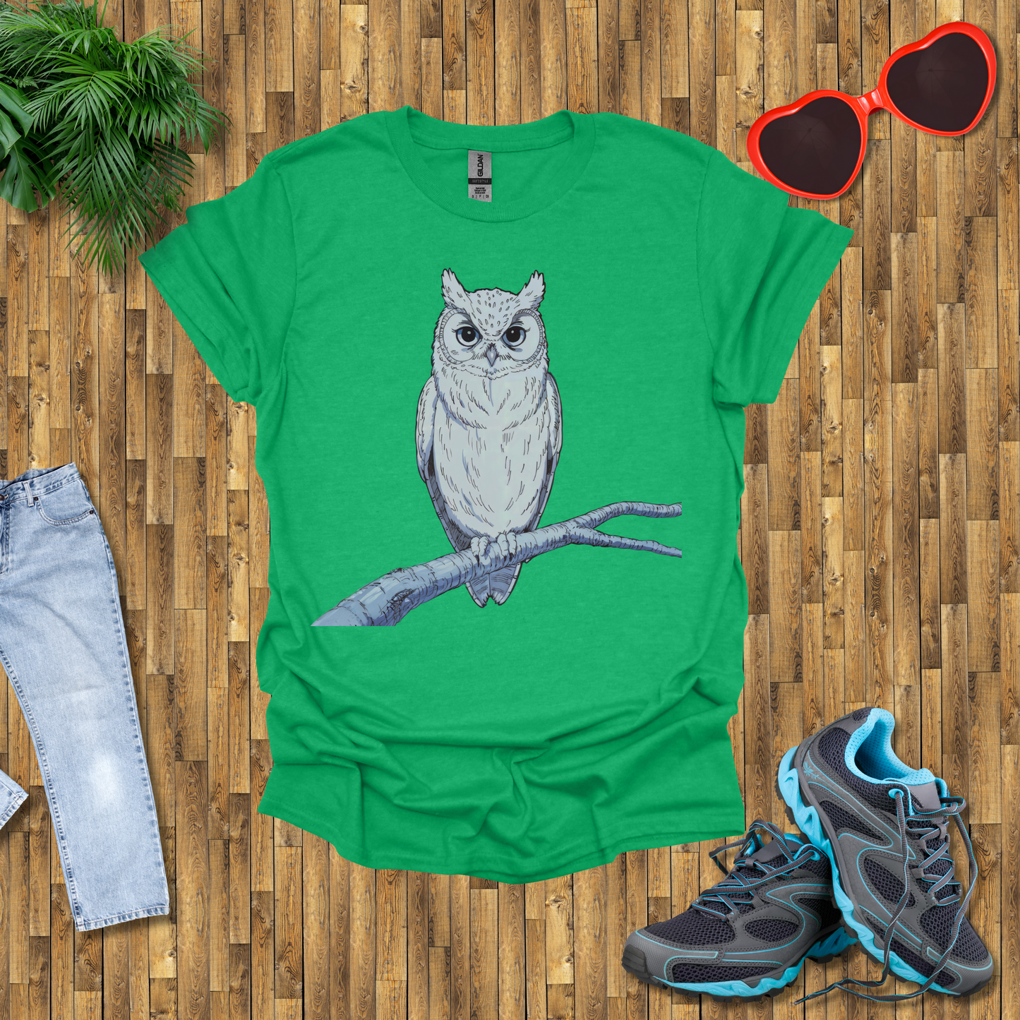 Owl on a branch T-Shirt