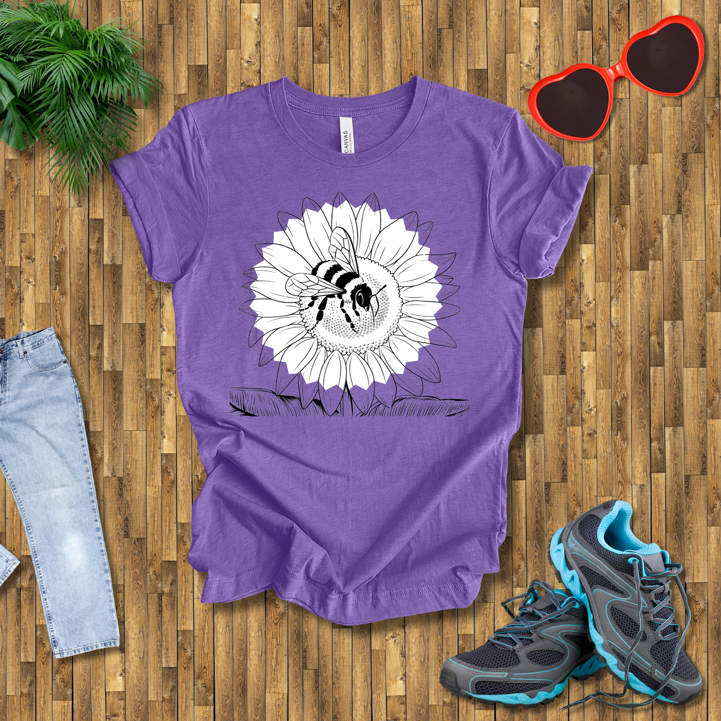 Bees on sunflowers T-Shirt