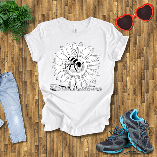 Bees on sunflowers T-Shirt