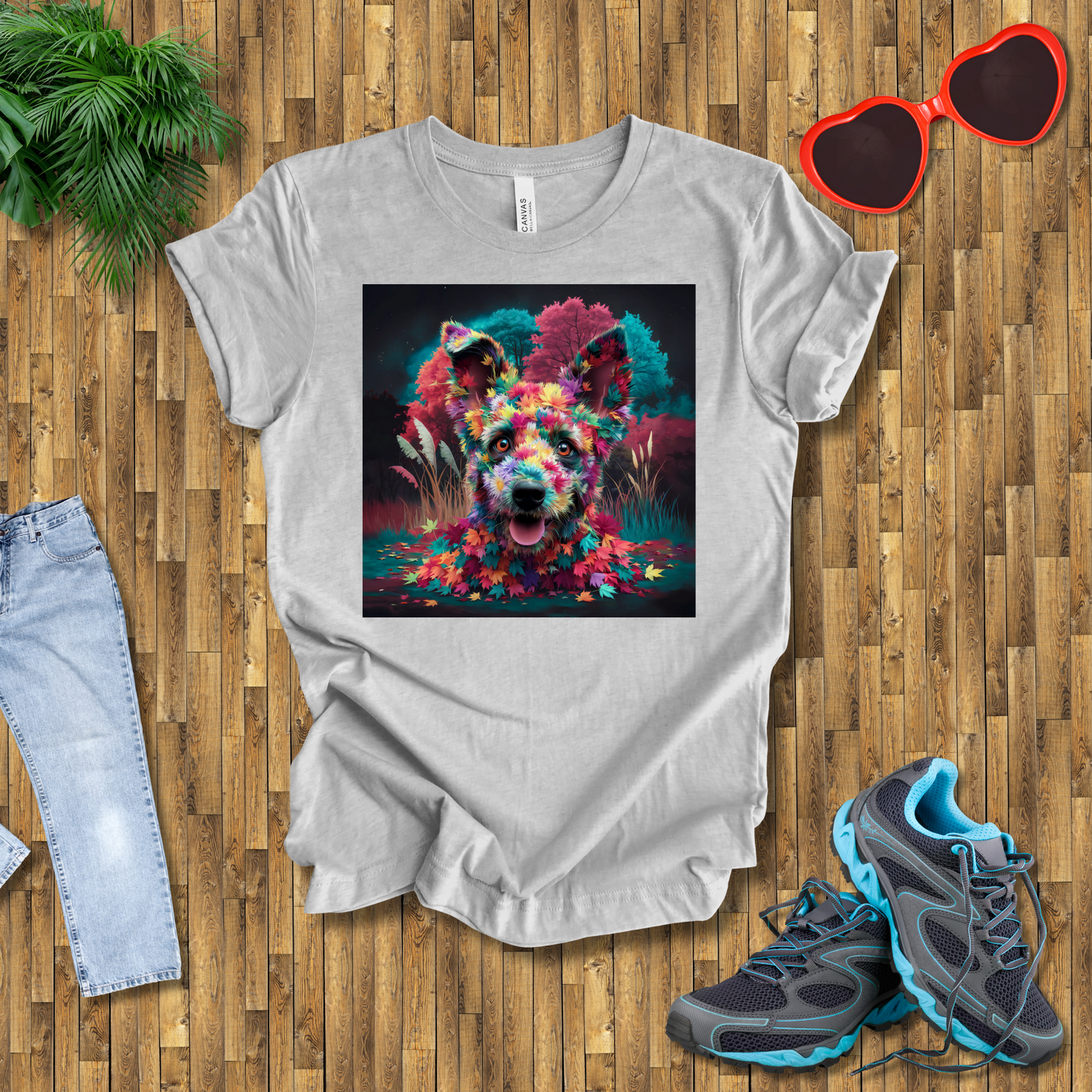 Galactic leafy dog T-Shirt
