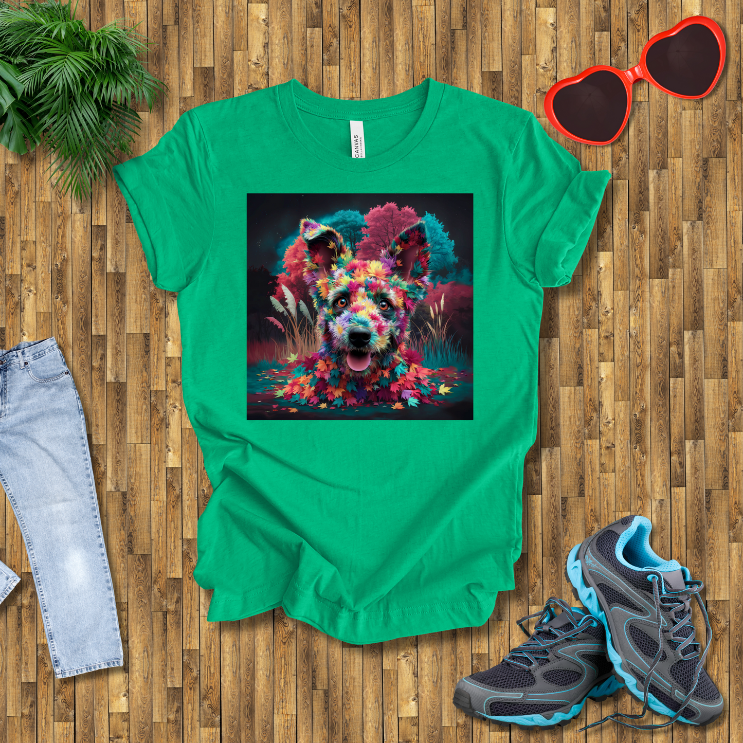 Galactic leafy dog T-Shirt