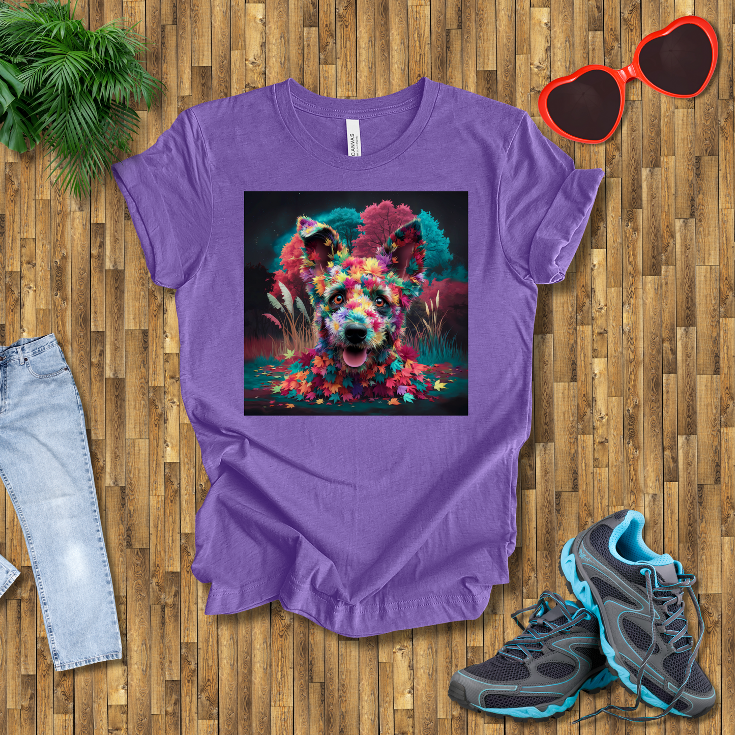 Galactic leafy dog T-Shirt