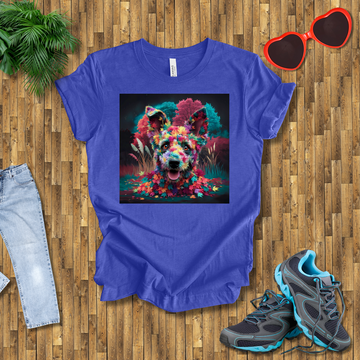 Galactic leafy dog T-Shirt
