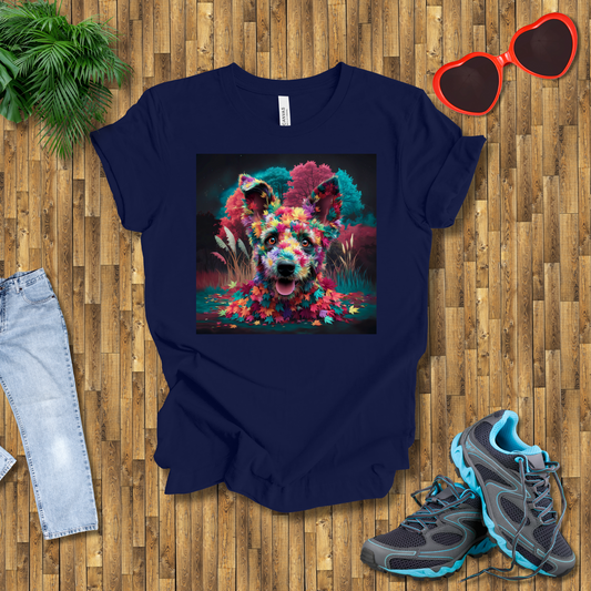 Galactic leafy dog T-Shirt