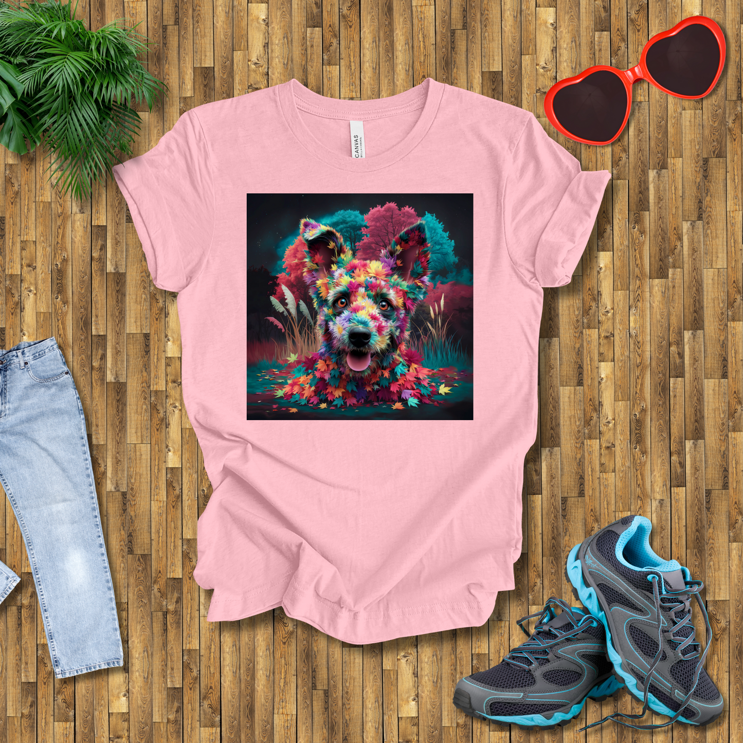 Galactic leafy dog T-Shirt