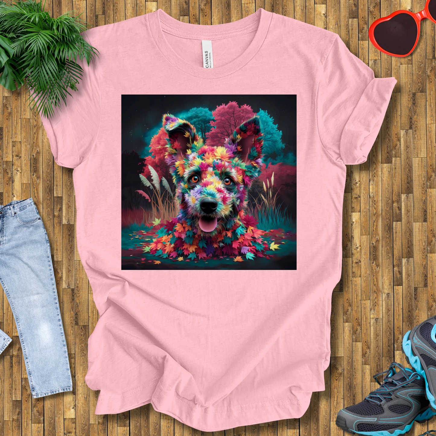 Galactic leafy dog T-Shirt