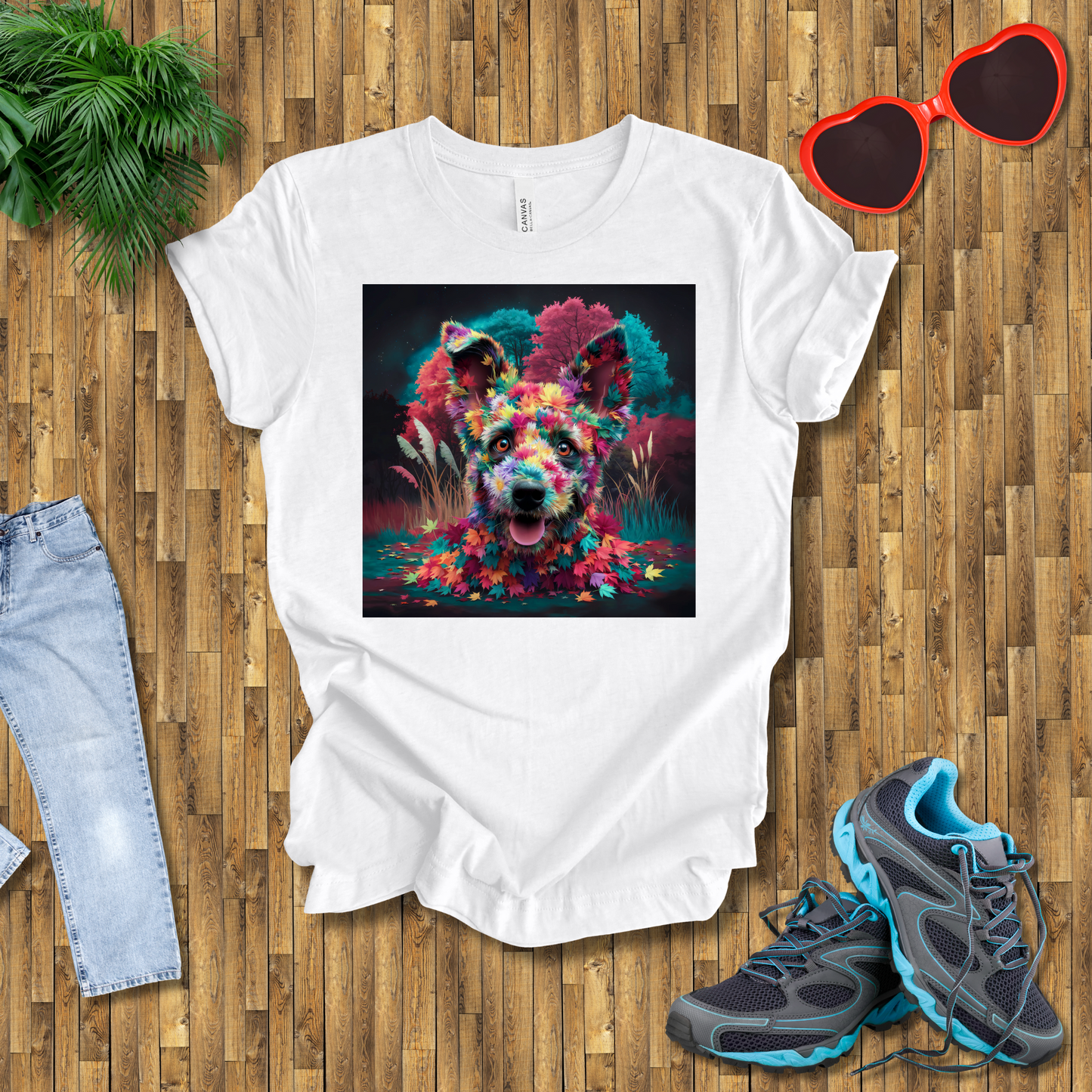 Galactic leafy dog T-Shirt
