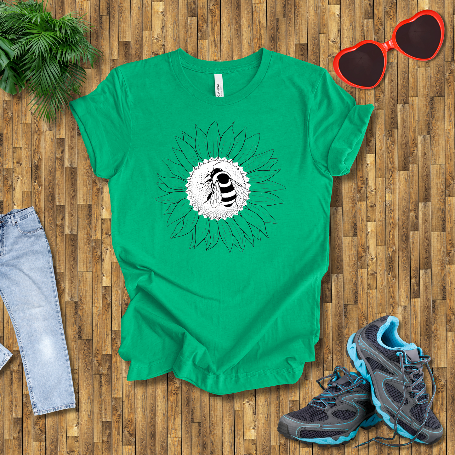 Bees on sunflowers T-Shirt