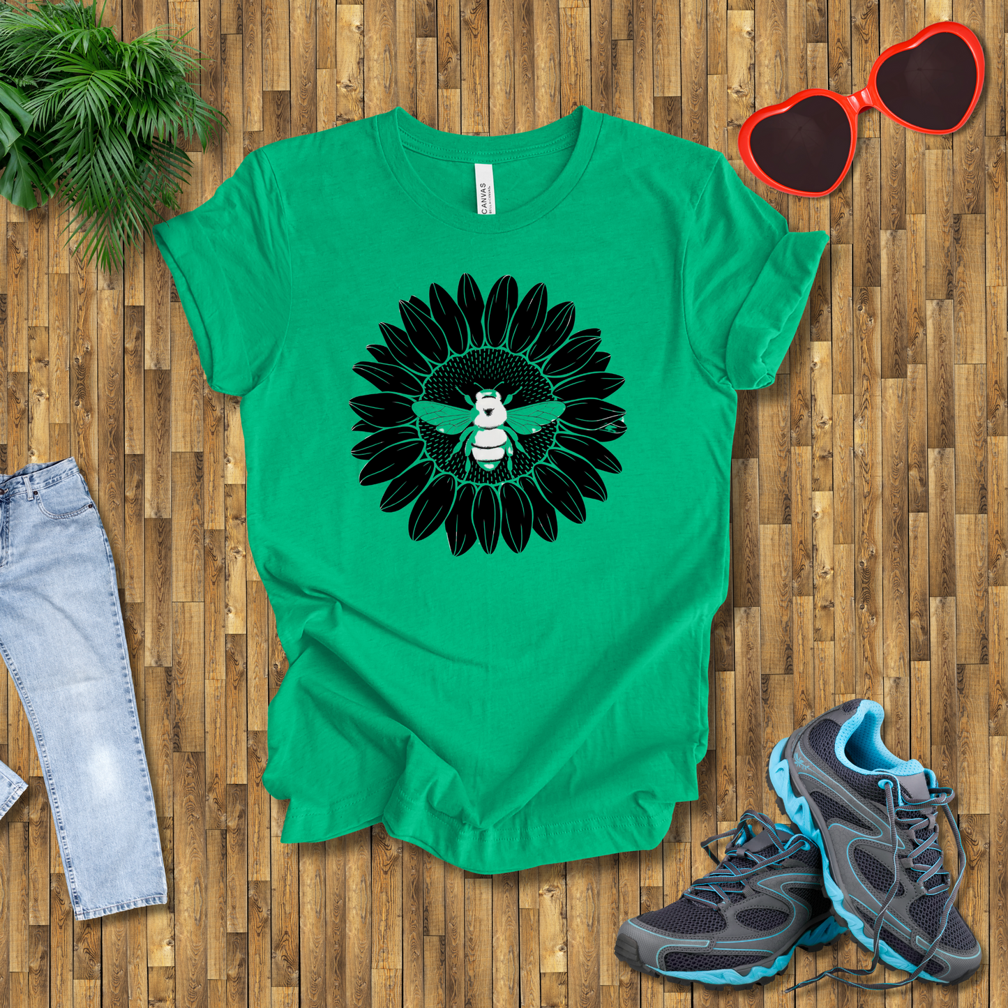 Bees on sunflowers T-Shirt