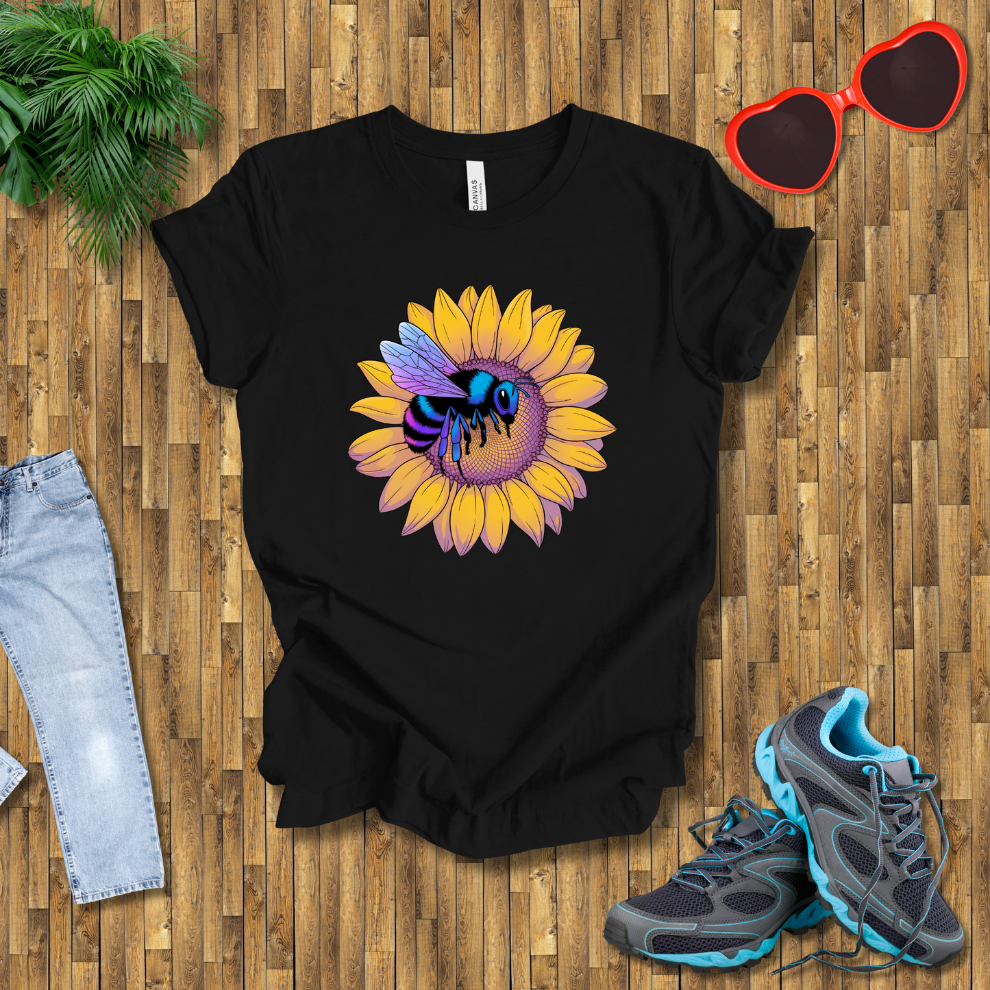 Bees on sunflowers T-Shirt