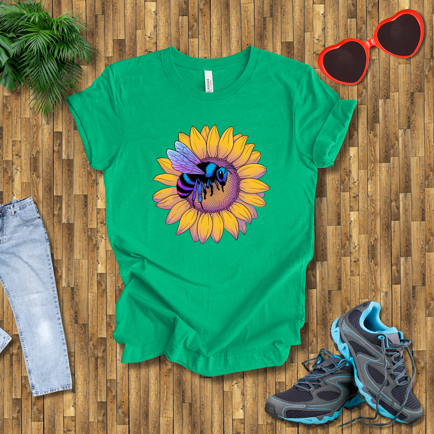 Bees on sunflowers T-Shirt