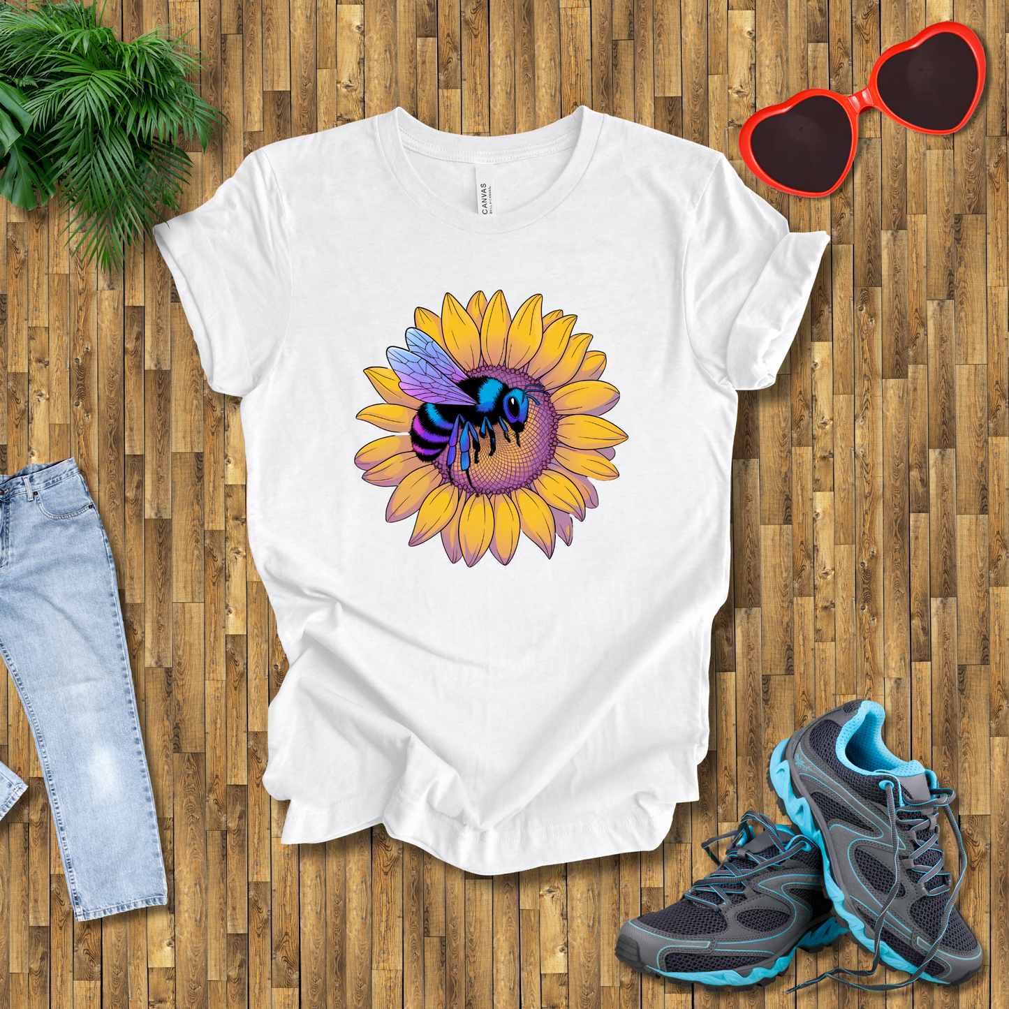 Bees on sunflowers T-Shirt