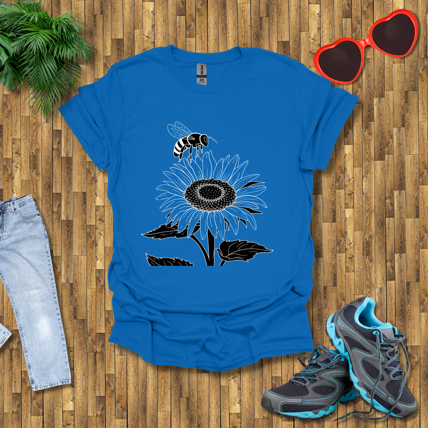 Bees on sunflowers T-Shirt