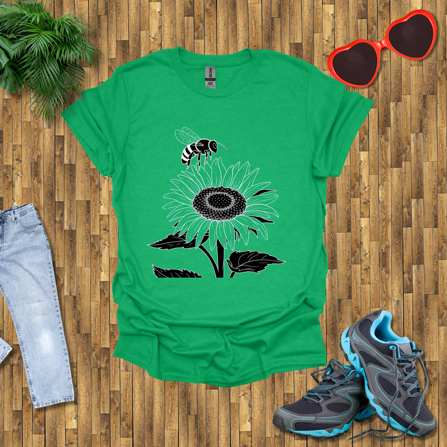 Bees on sunflowers T-Shirt