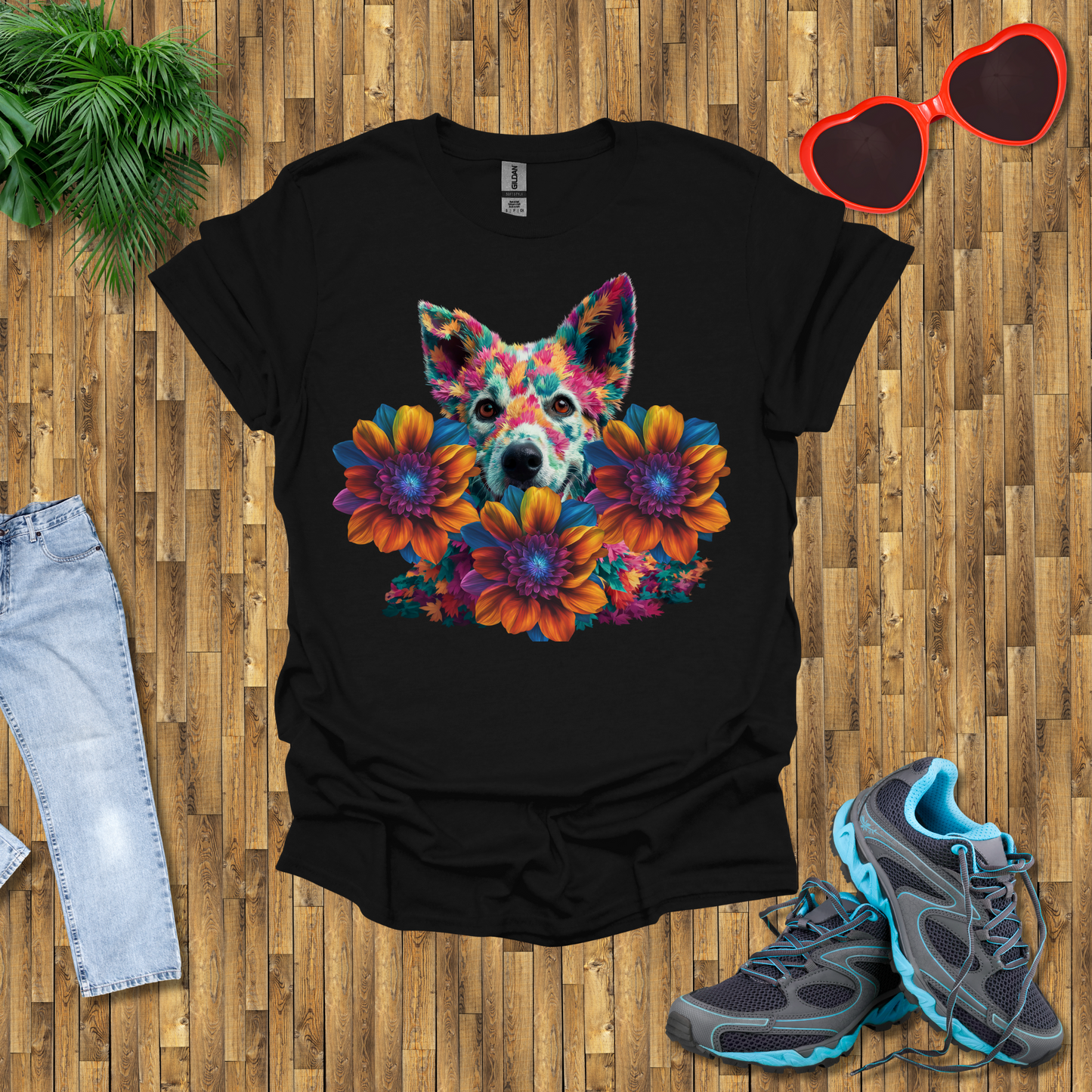Galactic leafy dog T-Shirt