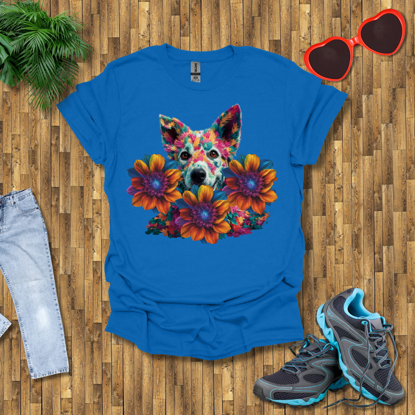Galactic leafy dog T-Shirt