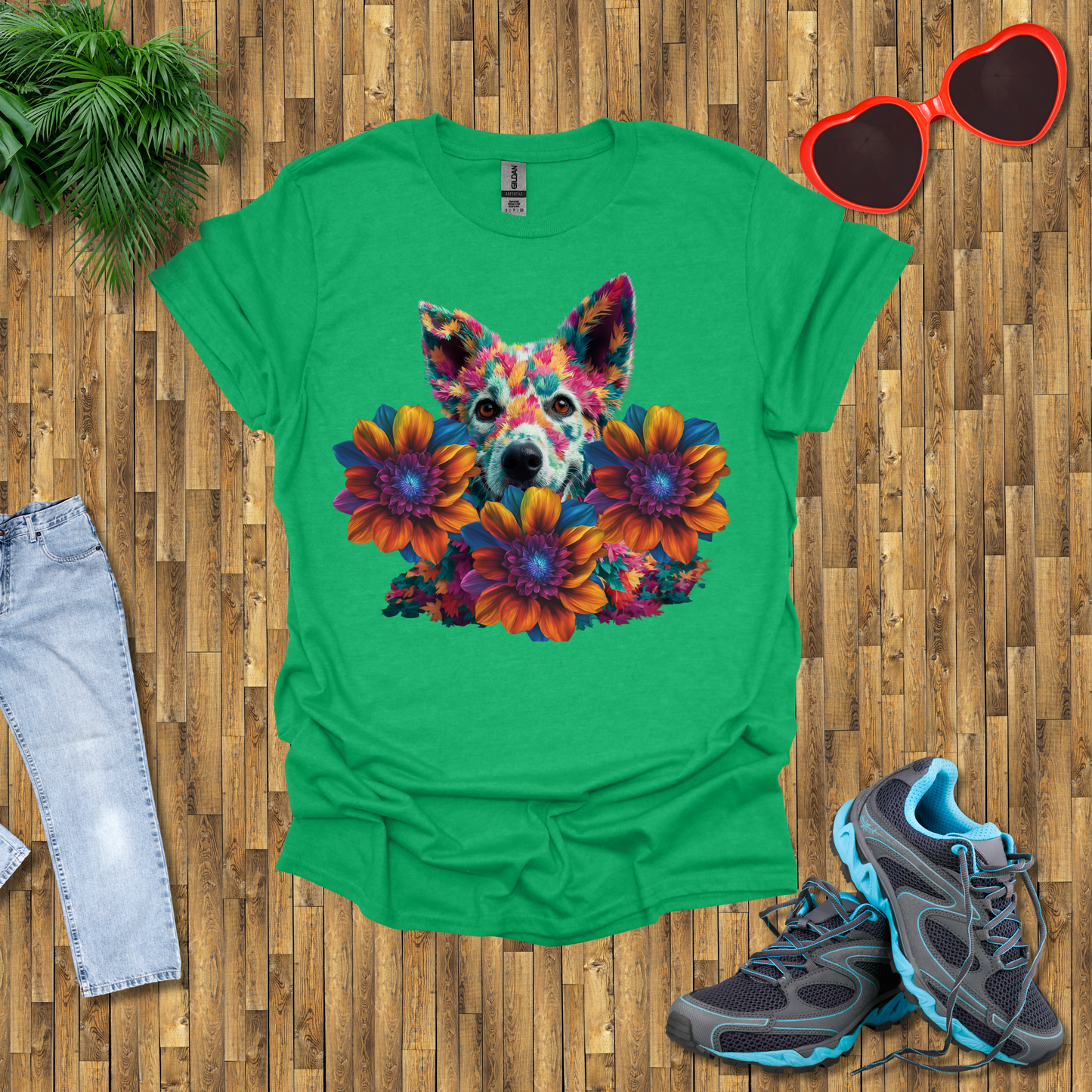 Galactic leafy dog T-Shirt
