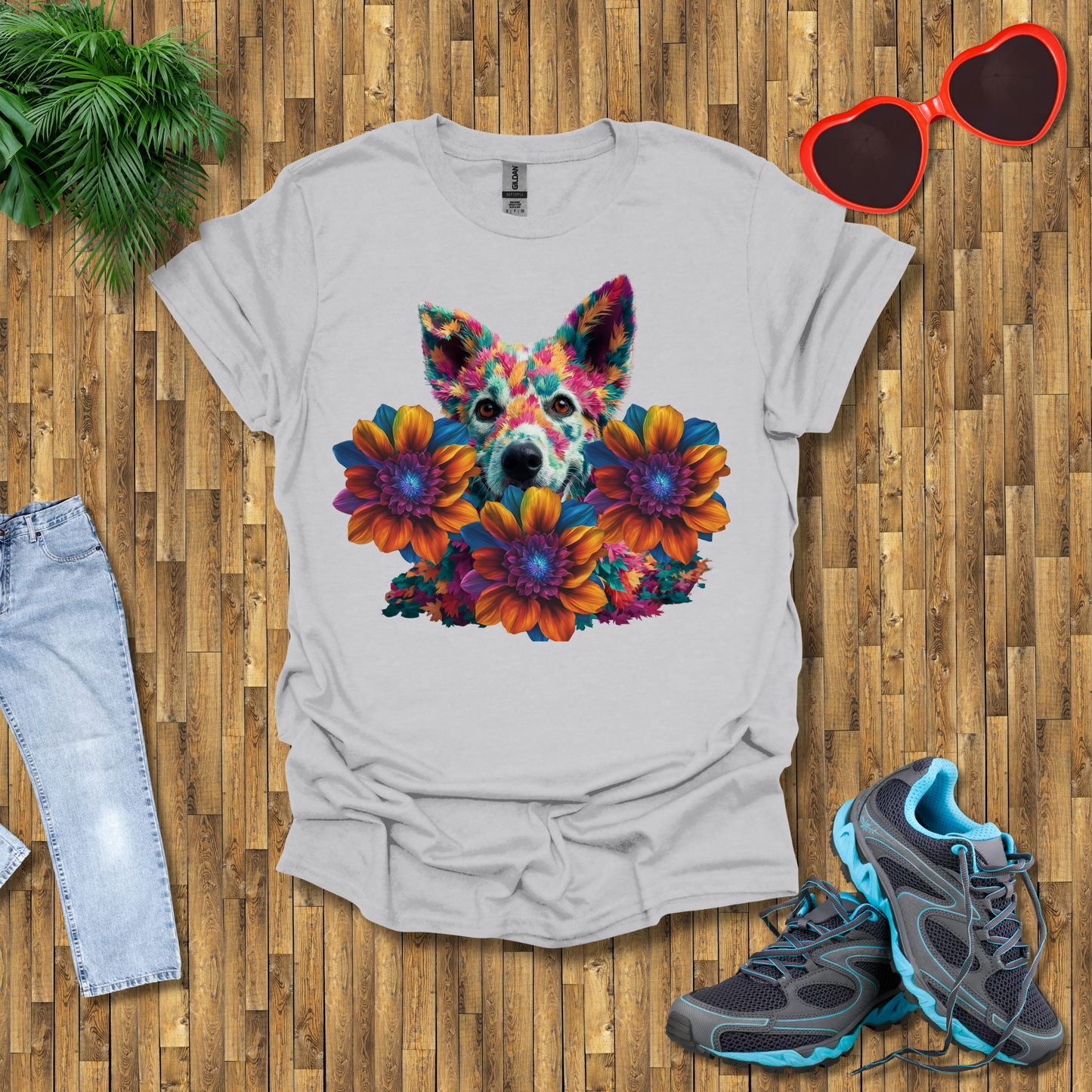 Galactic leafy dog T-Shirt