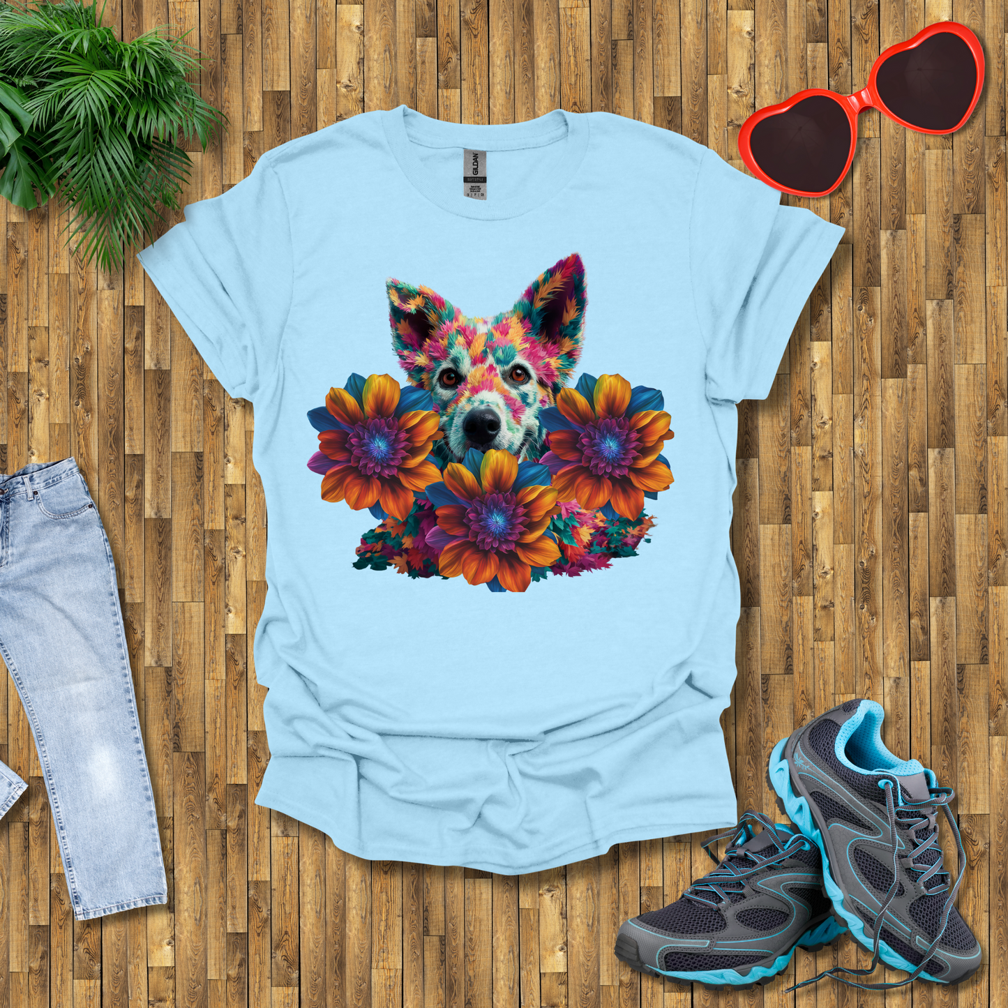 Galactic leafy dog T-Shirt