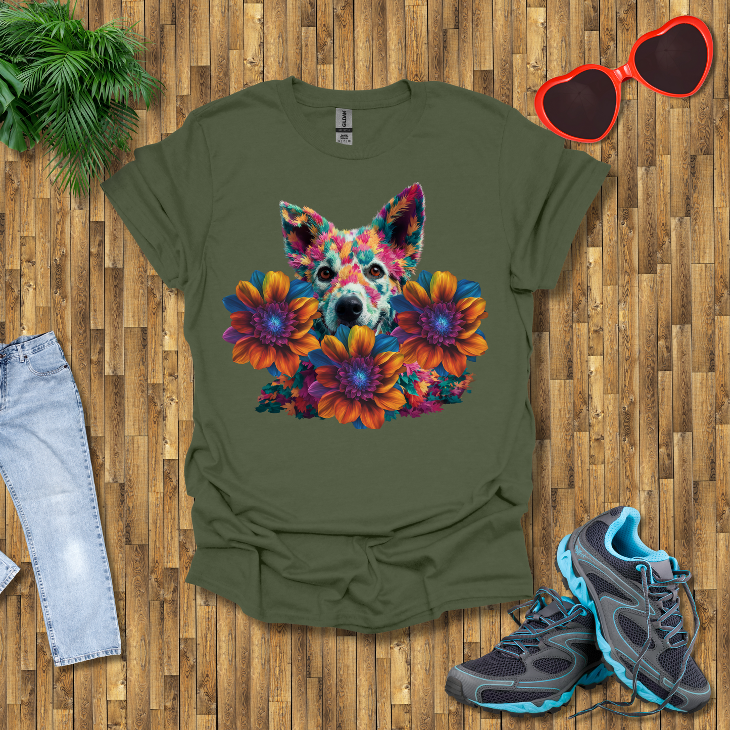 Galactic leafy dog T-Shirt