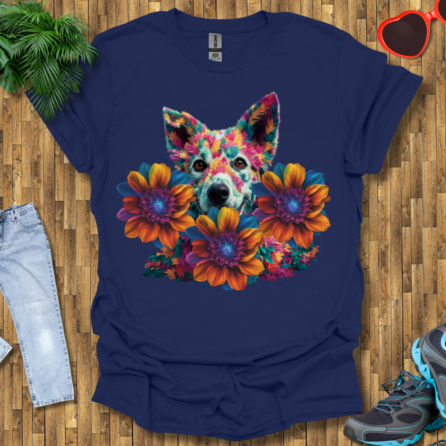 Galactic leafy dog T-Shirt