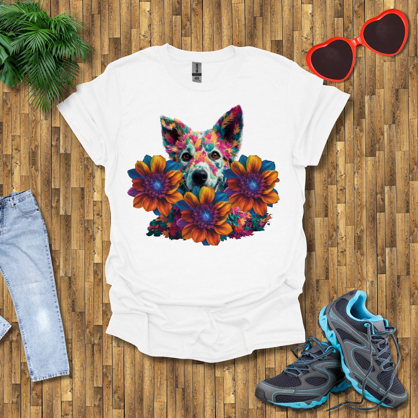 Galactic leafy dog T-Shirt