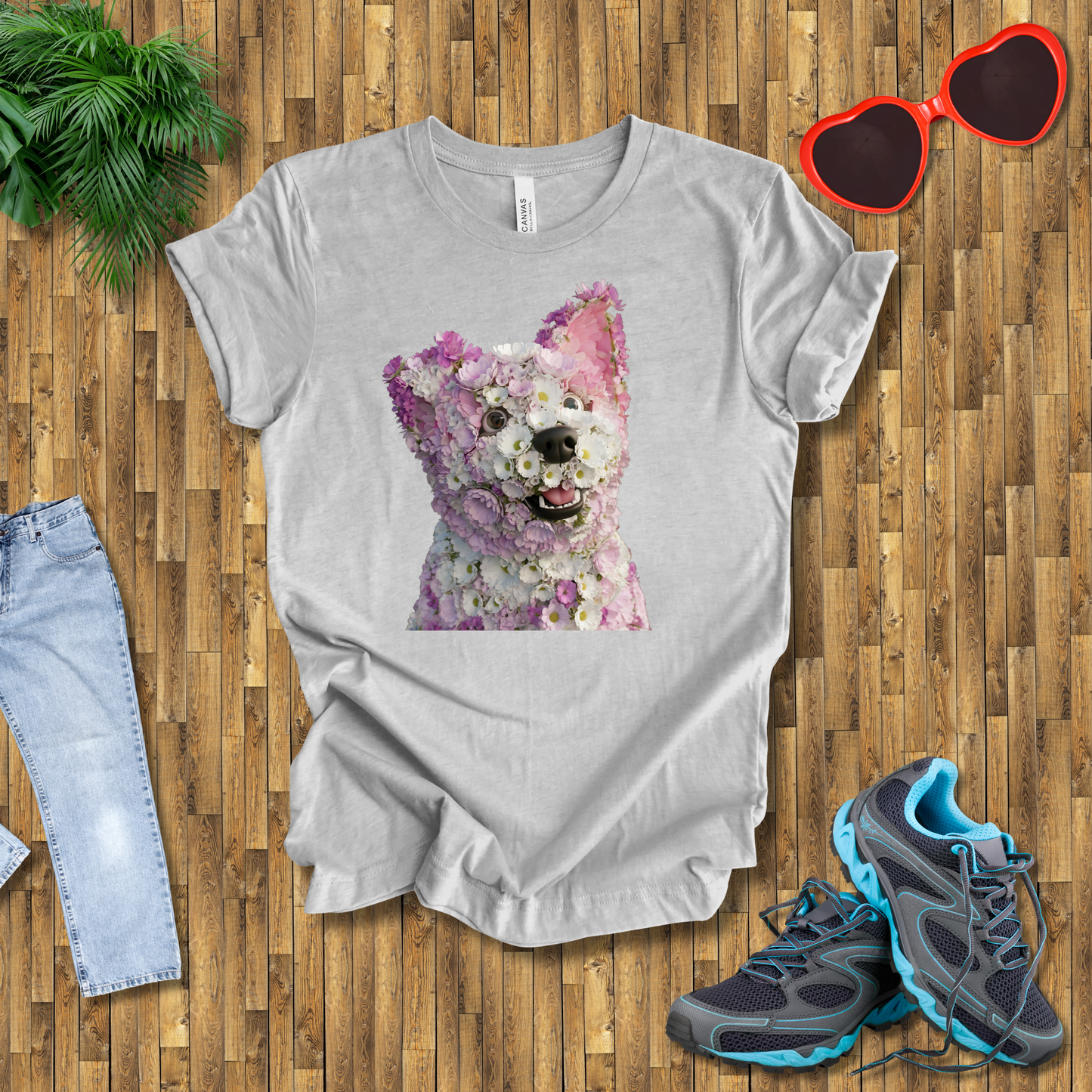 Flower dog T-Shirt